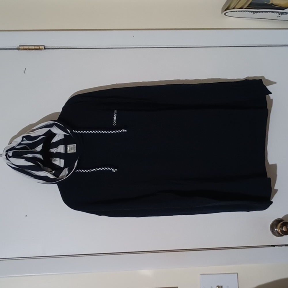 Condor Mens SET of Hoodie and Pocket Pants Dark Navy/White 100% Cotton L/XL